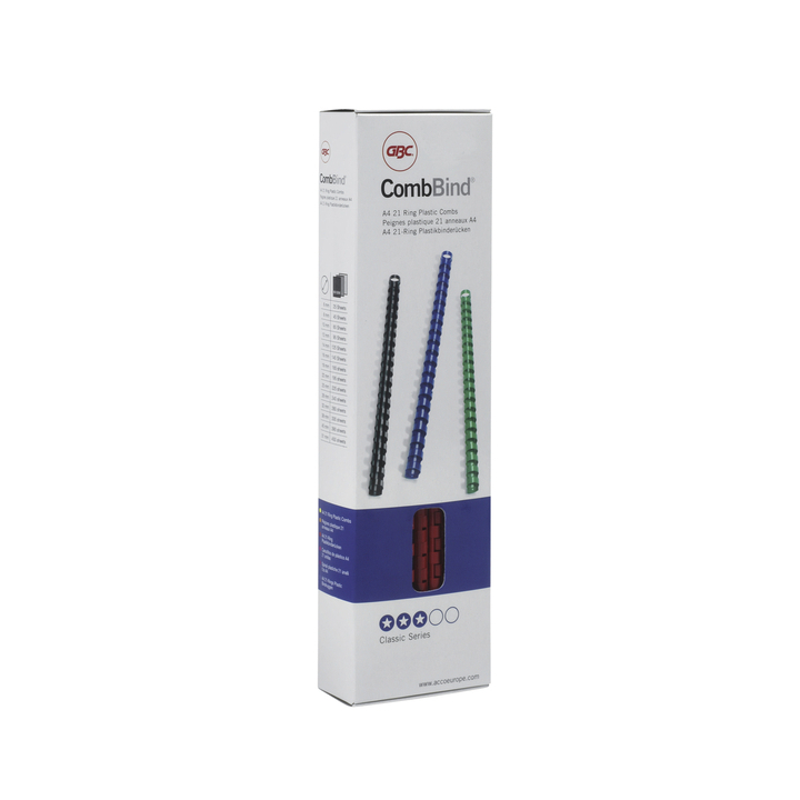 Bindrug gbc 12mm 21r blauw - 0