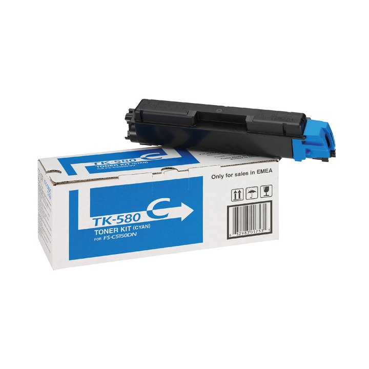 Toner kyocera tk-580 2.8k blauw(0t2ktcnl) - 0