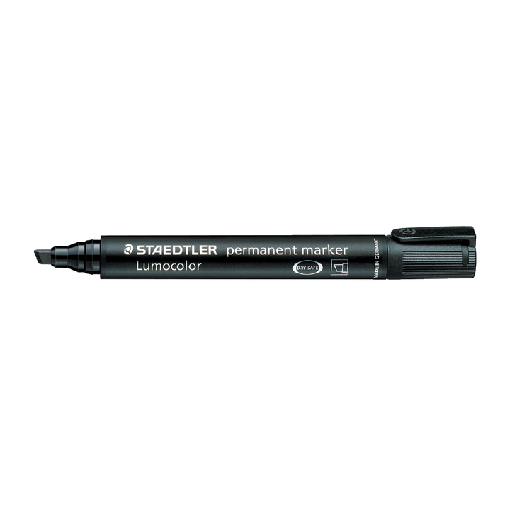 Viltstift staedtler 350 perm schuin 2-5mm zwart - 0