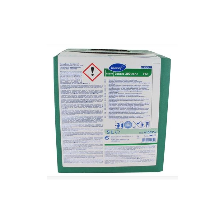 Diversey Taski Jontec 300 conc F4c, vloerreiniger, 5 liter (1 stuk) - 0