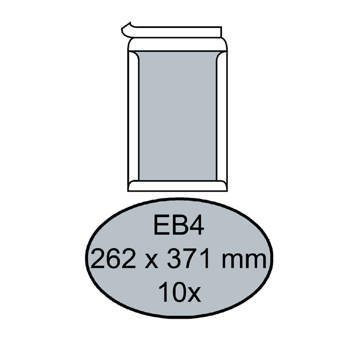Envelop quantore bordrug eb4 262x371 120gr zk wit(181065) - 0