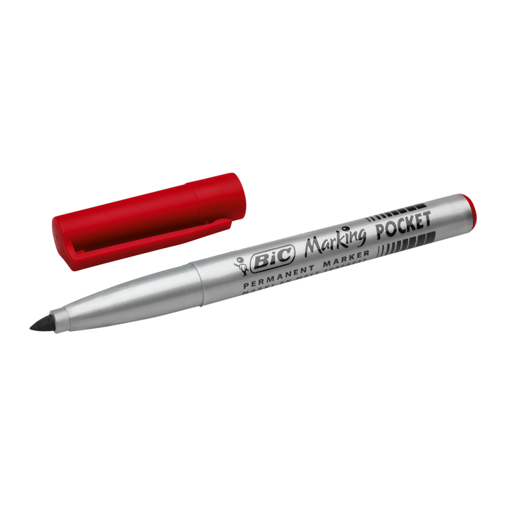 Viltstift bic 1445 pocket perm rond 1.5mm rd - 0