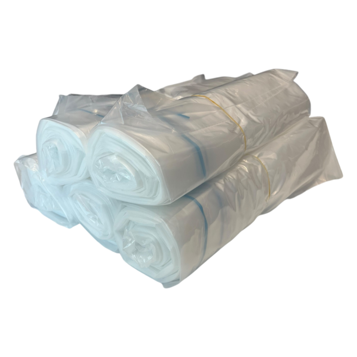 Knapzak / Vuilniszak | MDPE | 70/15x200cm | 400 Liter | T50 | Transparant (5 rollen x 10 zakken)  - 2