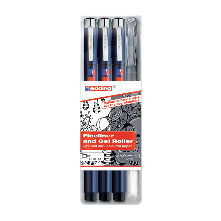 Viltstift edding 1800/2185/4s tangle ass(4-1800-2185-4) - 0