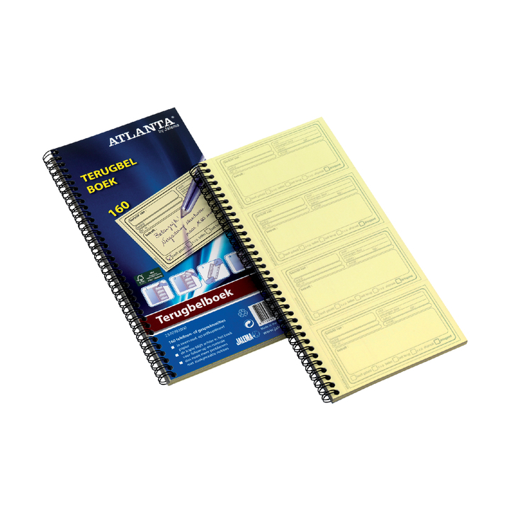 Terugbelboek a5419-070 74x125mm 400x2v - 0