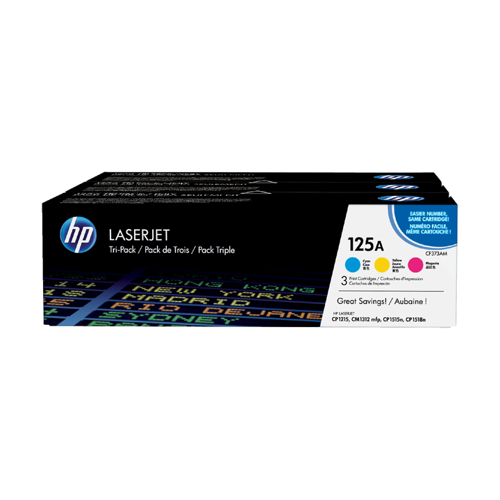 Tonercartridge hp cf373am no 125a kleur(cf373am) pak/3 stuks - 0