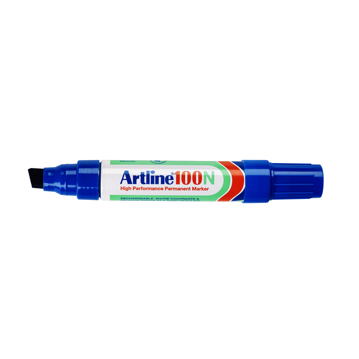 Viltstift artline 100 perm schuin 4-12mm bl - 0