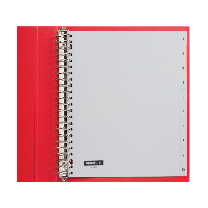 Tabblad quantore a4 23r pp 1-10 extra breed grijs(26766) - 0