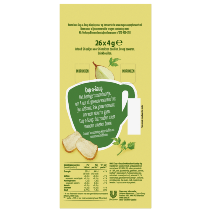 Cup-a-Soup, drinkbouillon, 175ml, kruidige kip (26 zakjes) - 1