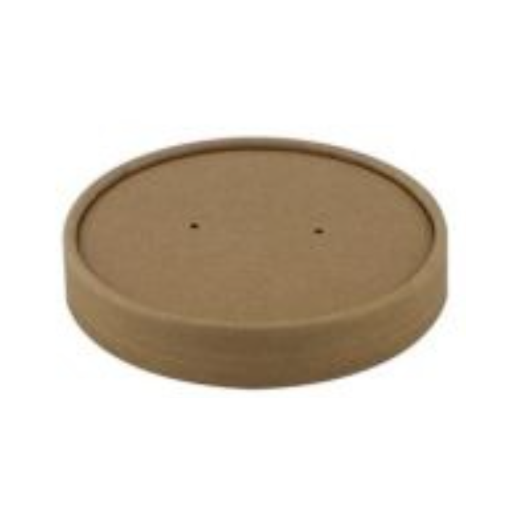 Deksel, kraft-PLA, soepbeker, 360ml (25 stuks) - 0