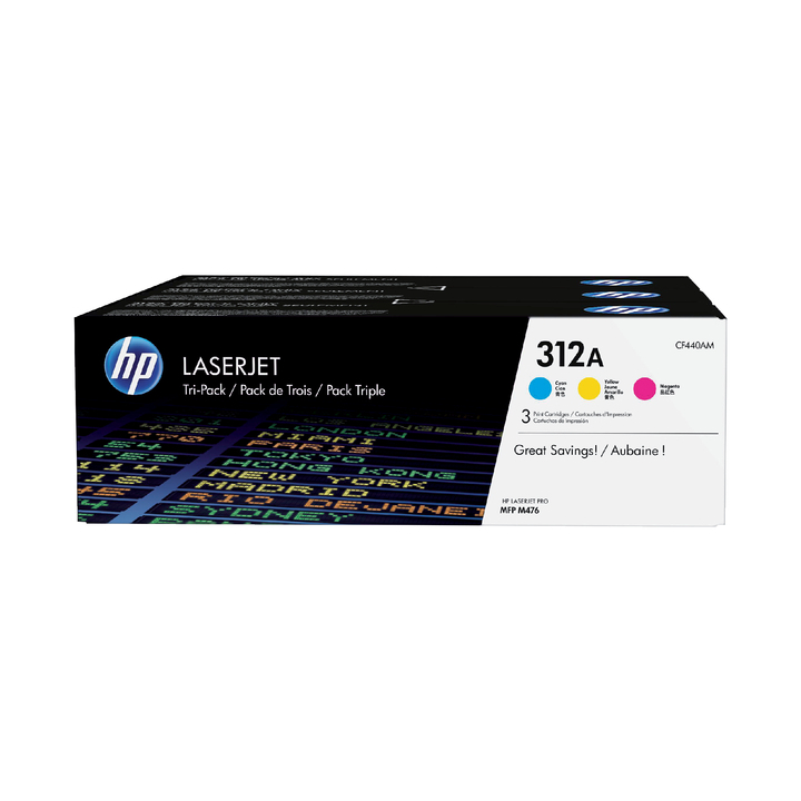 Tonercartridge HP CF440AM 312A 3-kleurenset - 0
