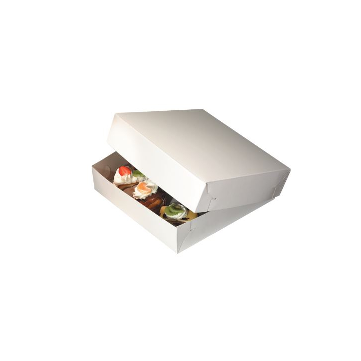 Gebaksdoos onbedrukt 20x20x8cm (100 stuks) - 0
