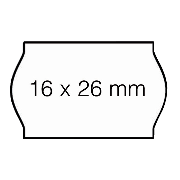 Prijsetiket open s14 perm wit - 0