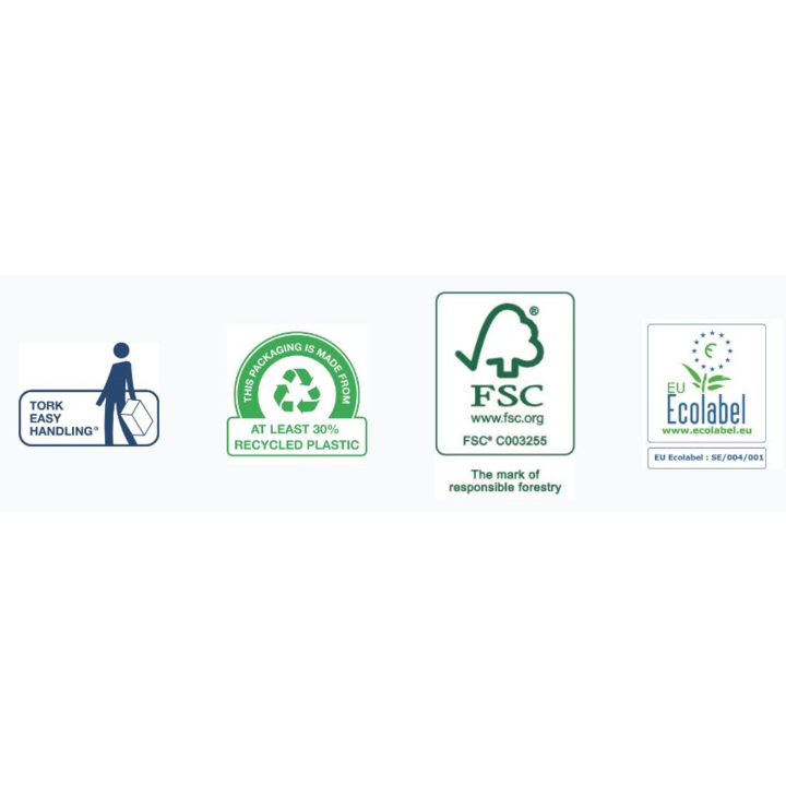 Tork Advanced | Mid-Size Toiletpapier | 100 Meter | 2-Laags | T6 | Wit | 127530 (27 stuks) - 3
