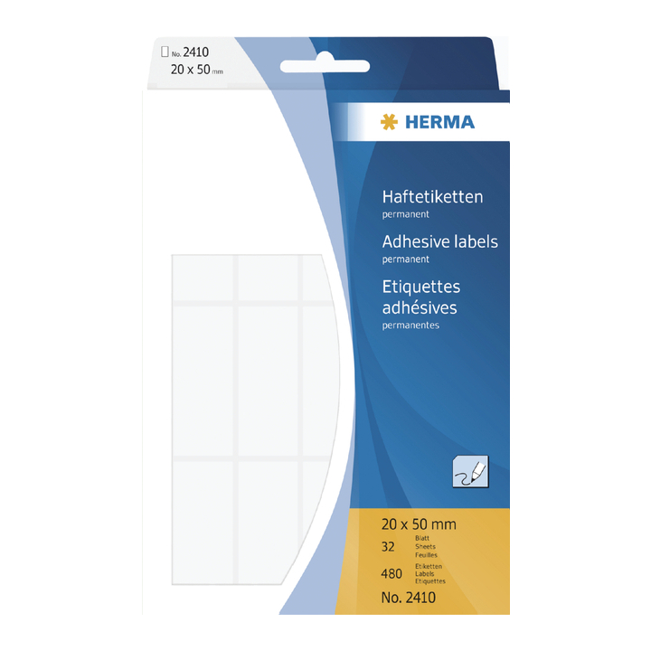 Etiket herma 2410 20x50mm 480st - 0
