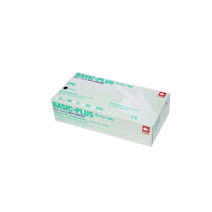 Handschoen, basic plus, TPE, maat XL, zwart, ongepoederd (2000 stuks) | OP=OP AANBIEDING - 1