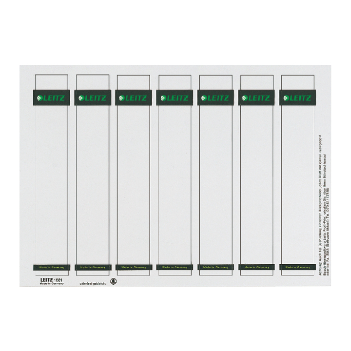 Rugetiket leitz 1015 printbaar 31x190mm karton - 0