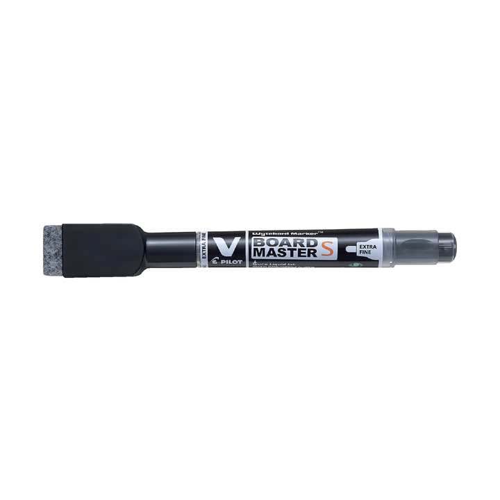 Viltstift pilot whiteboard rond 1.3mm +wisser zwart(49025055 - 0