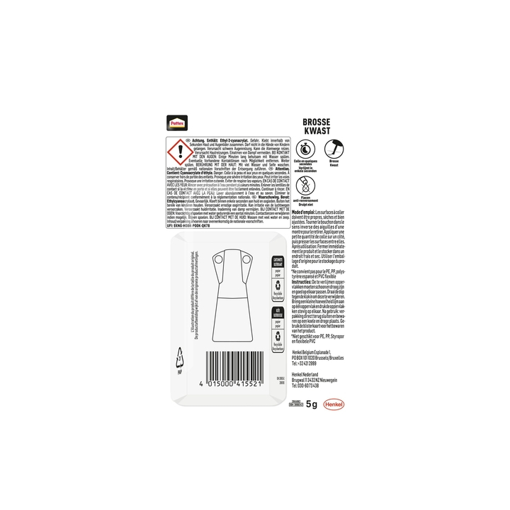 Secondenlijm pattex kwast 4gr - 2