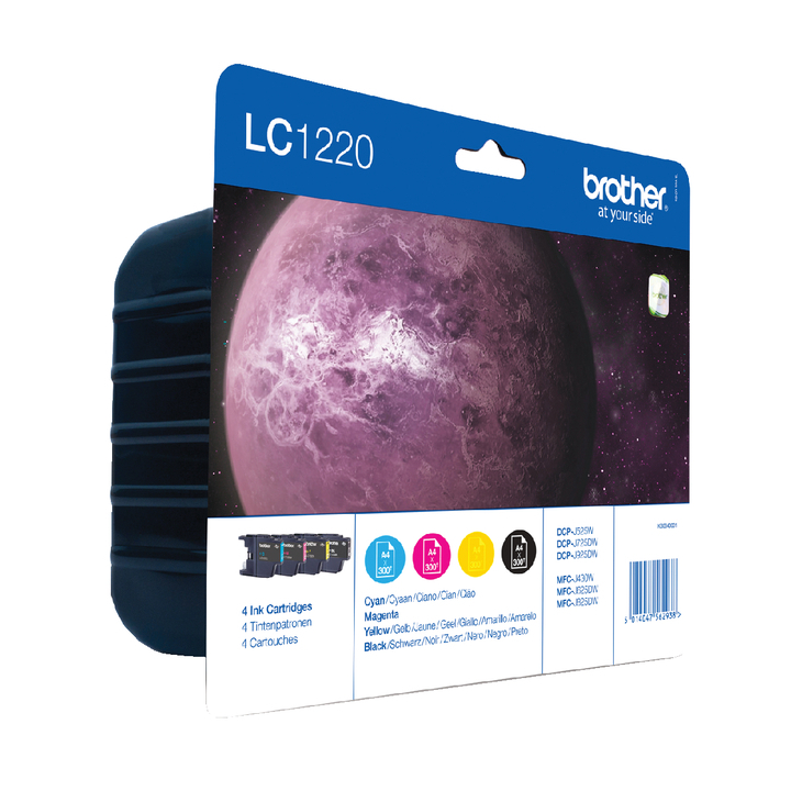 Inkcartridge brother lc-1220 valuepack zw + kl(lc-1220valbp) - 0