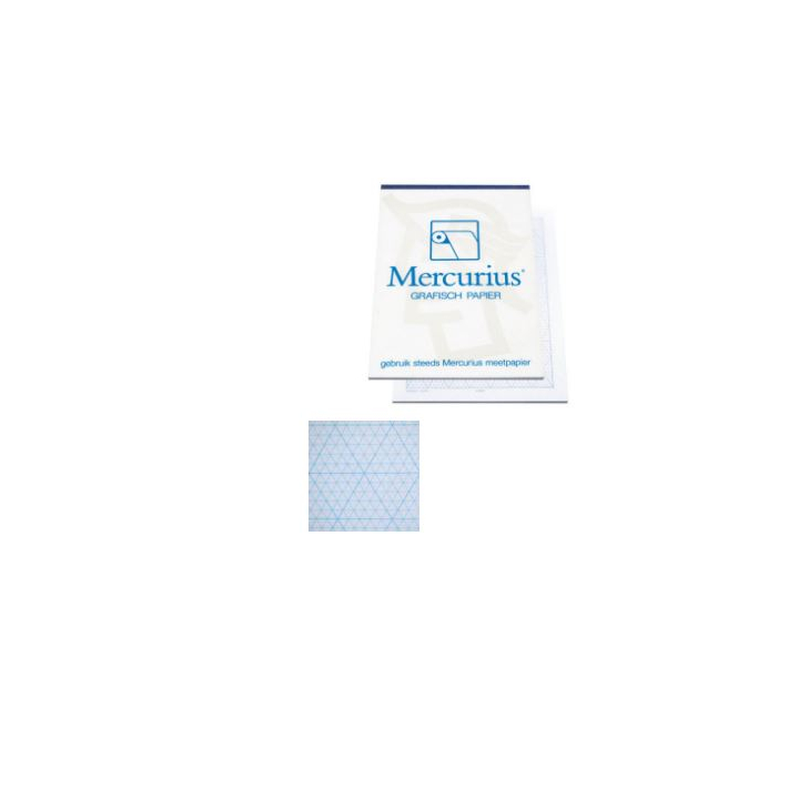 Isometriepapier A4 25024 Blauw - 0