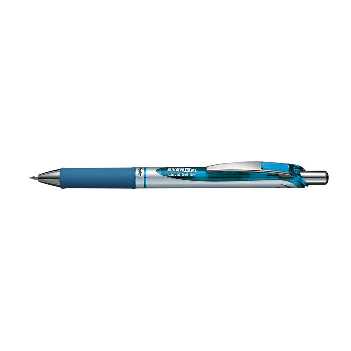 Gelschrijver pentel energel bl77 drukknop 0.4mm lichtblauw(0 - 0
