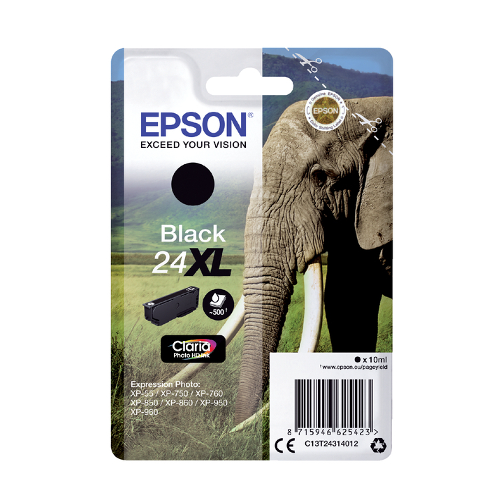 Inkcartridge epson 24xl t2431 zwart(2666443) - 0