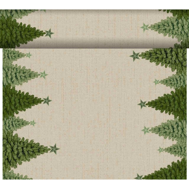 Duni Dunicel®, tête-à-tête, 0.4x24 meter, Fin Forest, 194227 (4 stuks) - 0