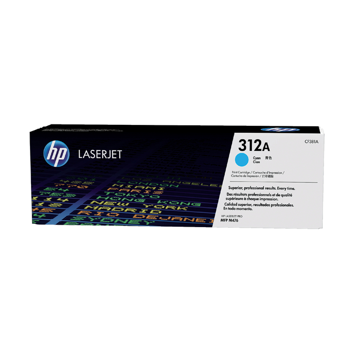 HP 312A, tonercartridge, blauw, CF381A - 0