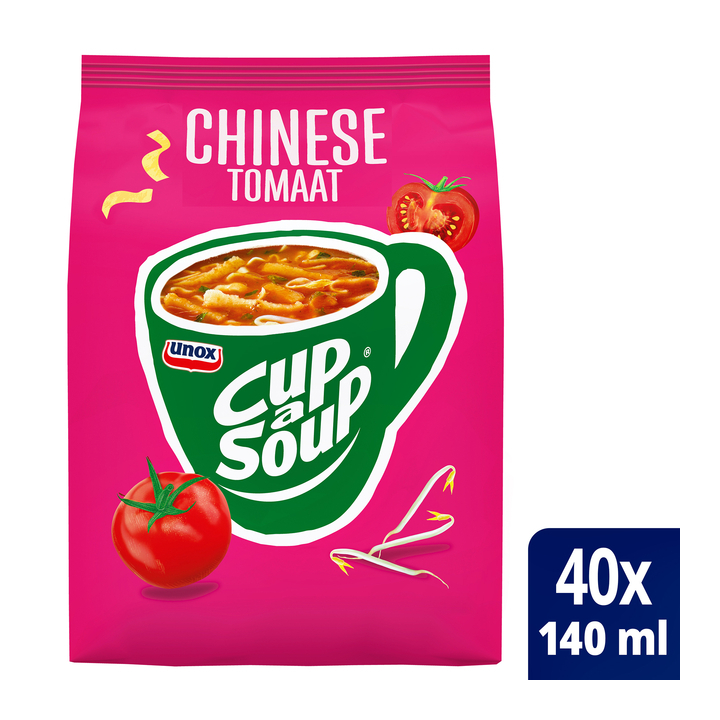 Cup-a-Soup, dispenserverpakking soep, 140ml, Chinese tomaat (40 porties) - 0
