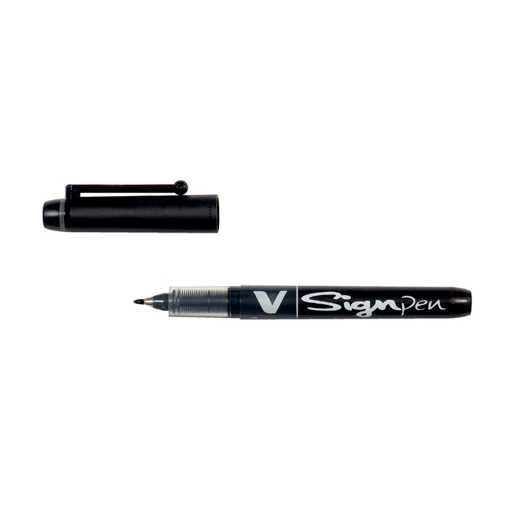 Viltstift pilot v sign rond 0.6mm zwart - 0