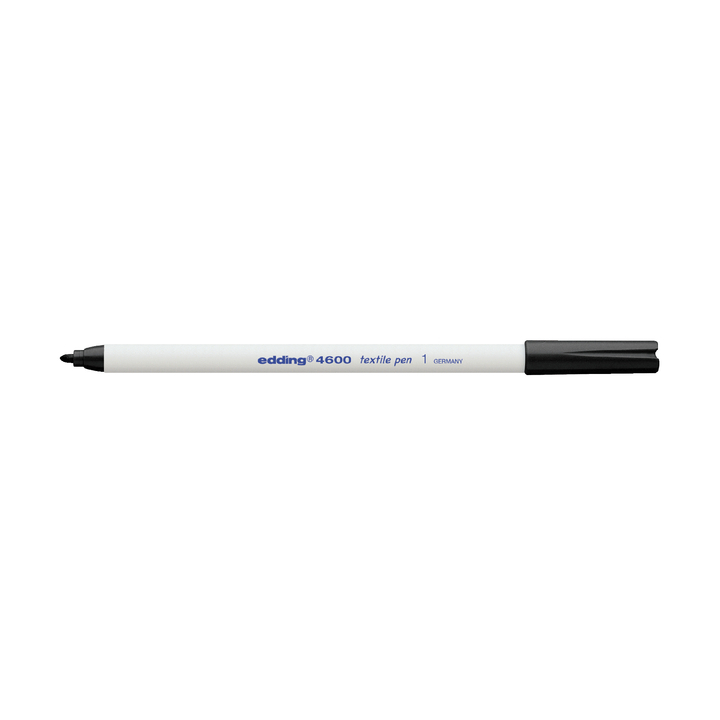 Viltstift edding 4600 textiel rond 1mm zwart(4-4600001) - 0
