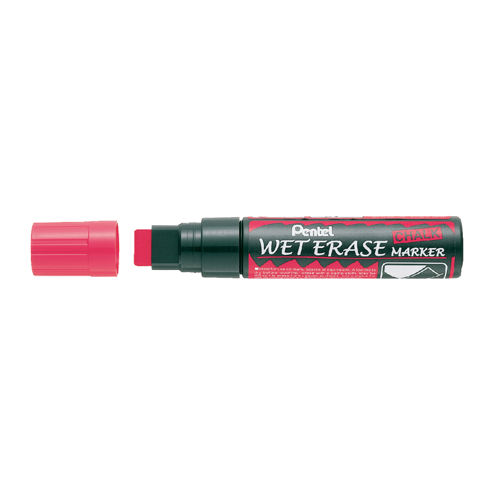 Viltstift pentel smw56 wet erase blok 4-12mm rd - 0
