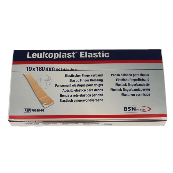 Leukoplast Elastic, vingerpleister, 19x180 mm (100 stuks) - 0