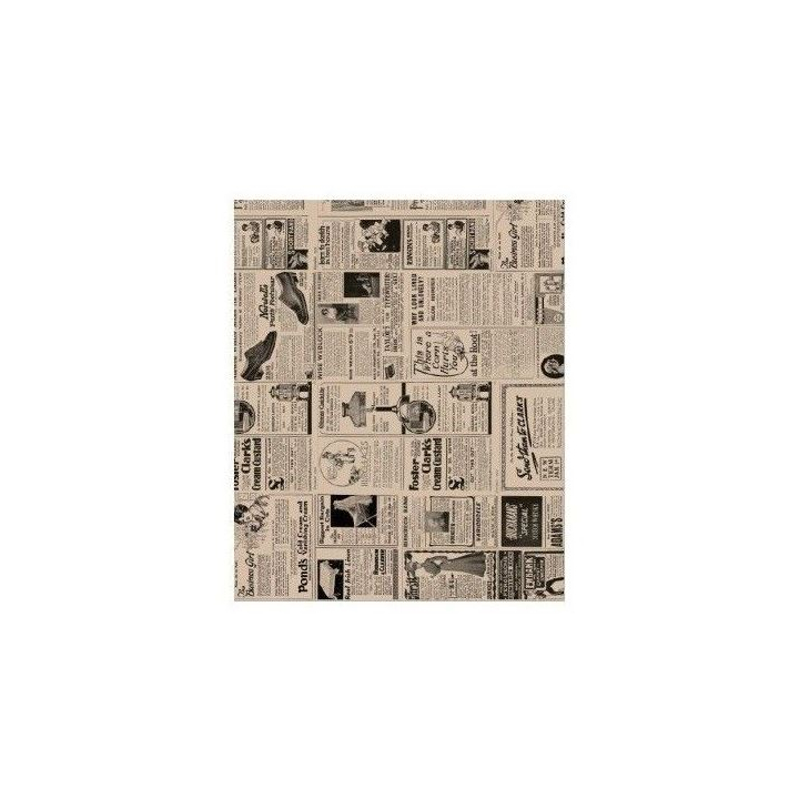 Wikkelpapier, ongebleekt ersatz, 28x34cm, krant (1000 stuks) - 0