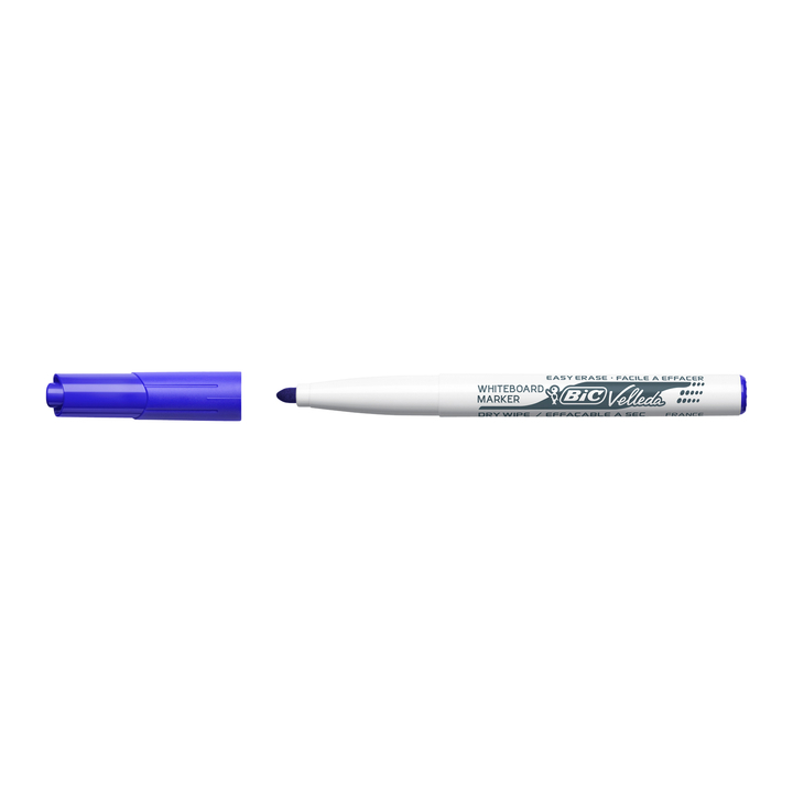 Viltstift bic Velleda 1741 whiteboard rond medium blauw - 0