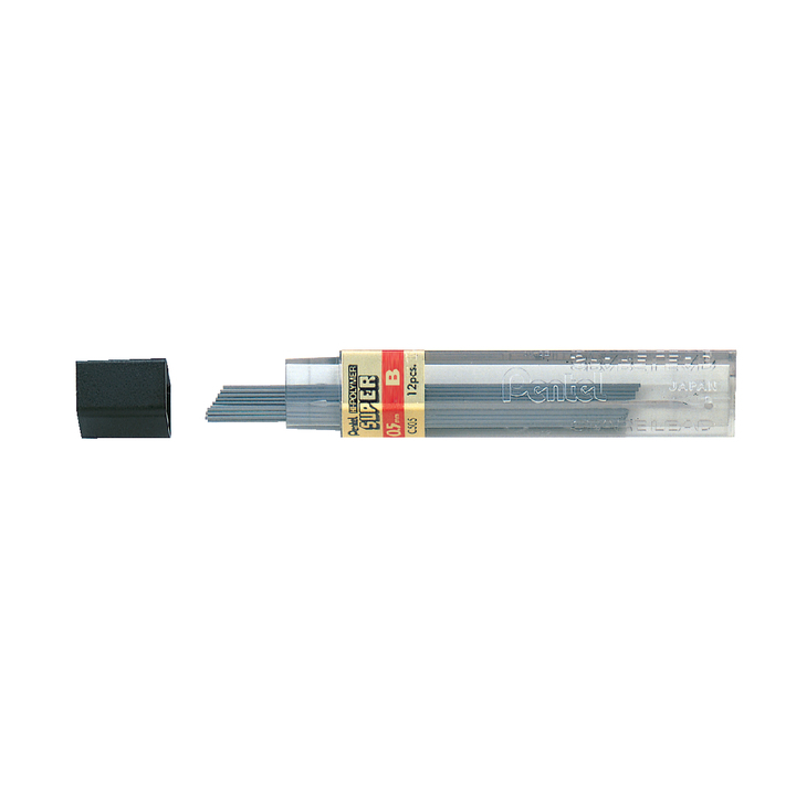 Potloodstift pentel 0.5mm zwart per koker b - 0