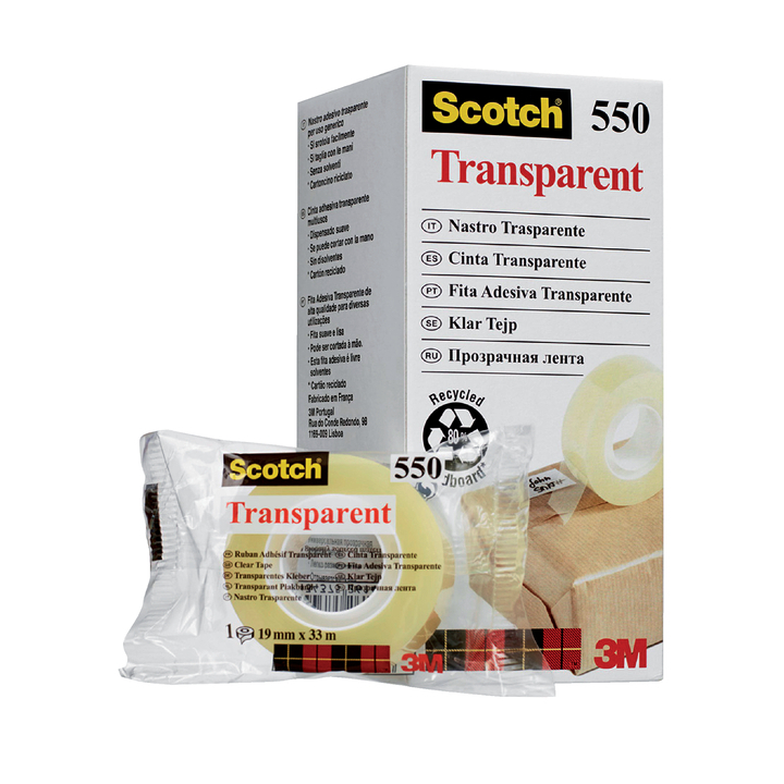 Plakband 3m scotch 550 19mmx33m - 0