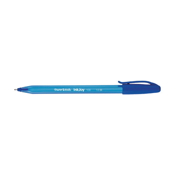 Balpen papermate inkjoy 100 cap medium blauw 80+20 gratis - 0