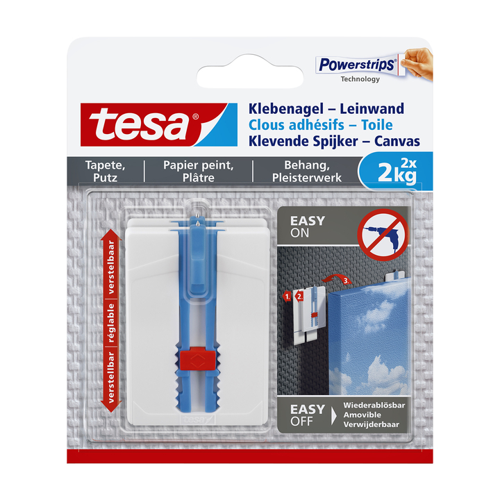 Klevende spijker tesa canvas behang 2kg(77779-00000-00) - 0