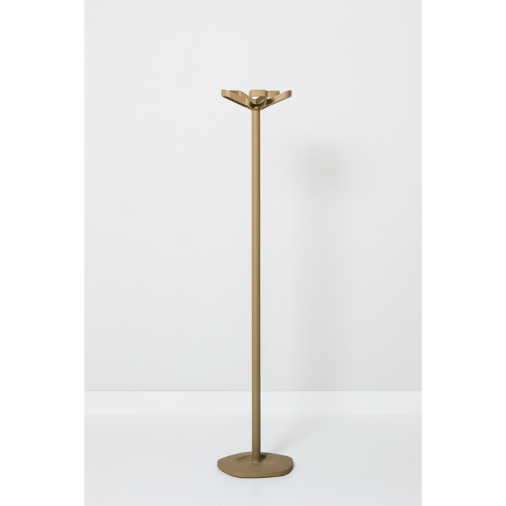 Kapstok Flower, 169x34cm. 10 ophangpunten. Kleur kleigrijs. - 0