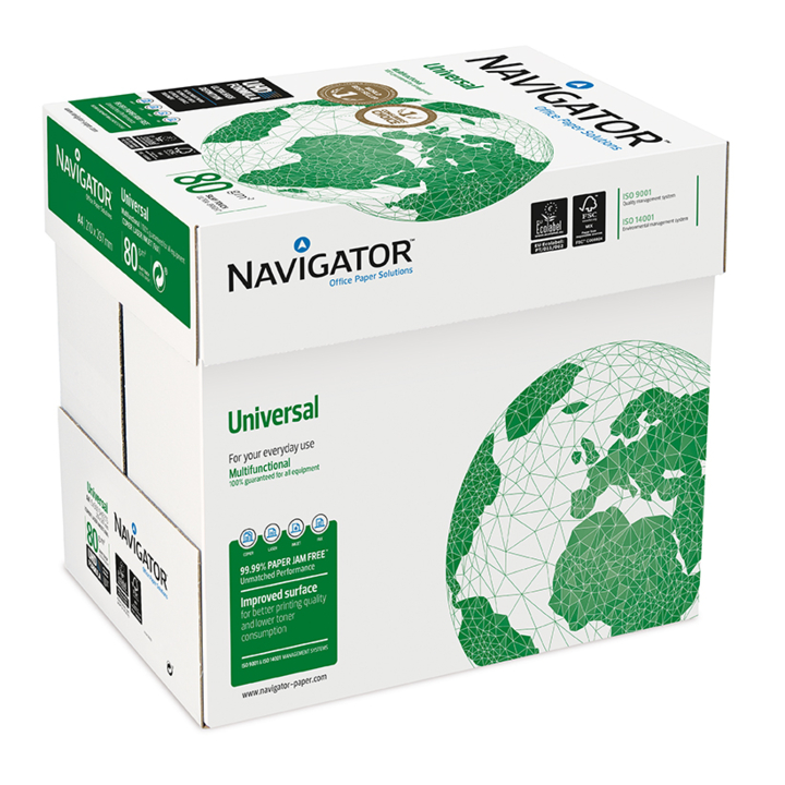 Navigator, A4, 80grams, kopieerpapier, fastpack (2500 vel) - 0