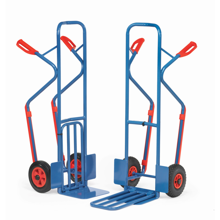 Steekwagens met glijstrippen, Draagverm. 300kg Luchtbanden - 0