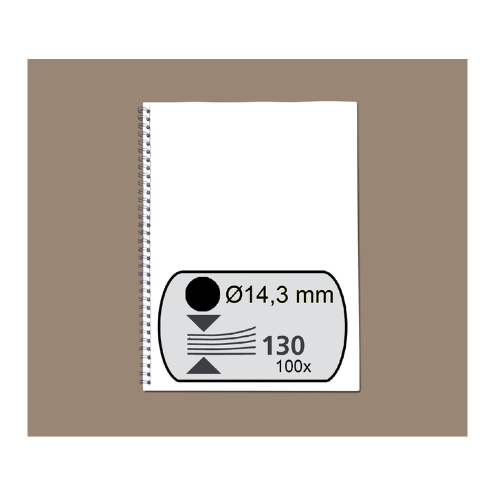 Draadrug gbc 14.3mm 34r zwart - 0