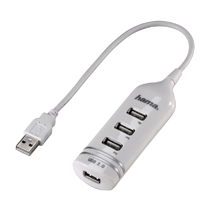 Hub hama usb 2.0 1:4 wit(39788) - 0