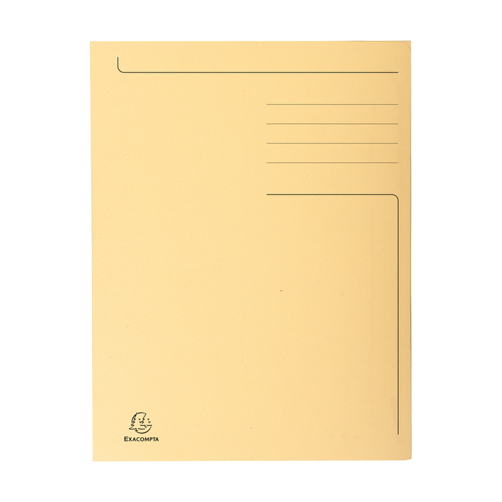 Dossiermap exacompta forever 280g 3kleppen ivoor(448002e) - 0