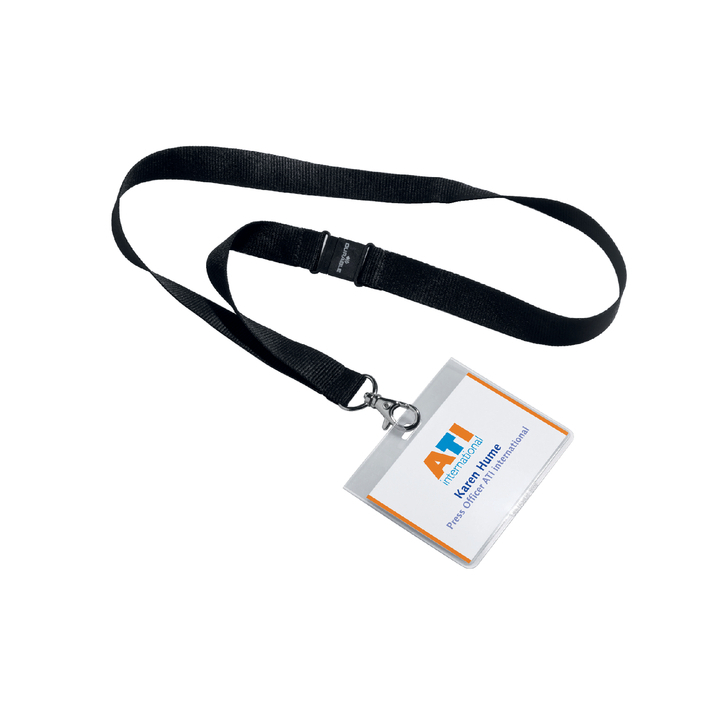 Badge durable 8600 +textielband 60x90mm - 0