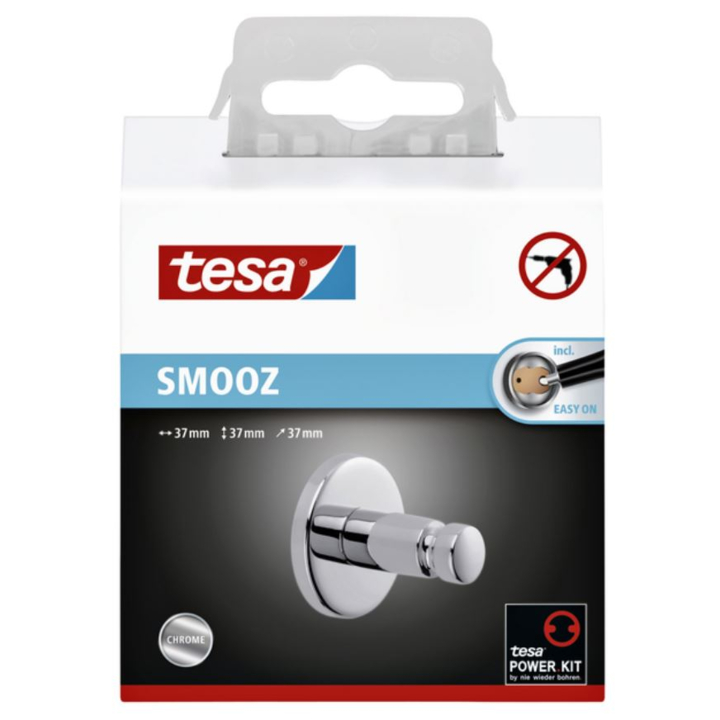 Tesa Smooz | Handdoekhaakje | Chroom | 40318 - 1