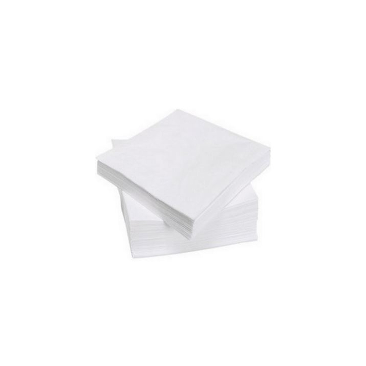 Servet, 33x33 cm, 2-laags, wit (2700 stuks) - 0