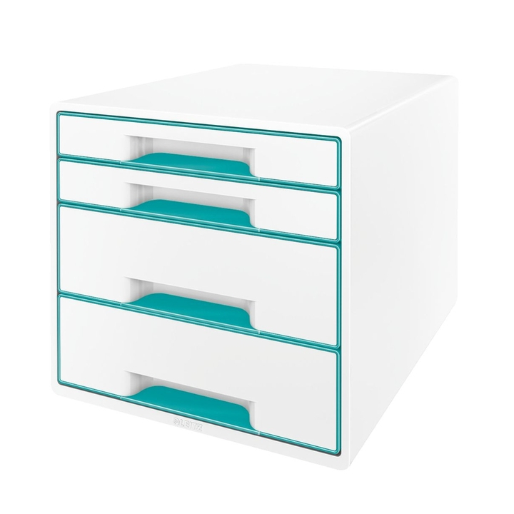 Ladenbox leitz wow 4 laden wit/ijsblauw(52132051) - 0